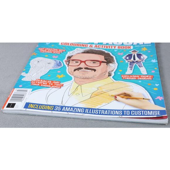 Pedro Pascal Colouring & Activity Book 2024 Illustrations Fun Puzzles & Quizzes - Picture 2 of 10